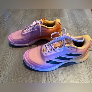 NWOT Adidas Avacourt 2 Women’s Tennis / Pickleball Sneaker Pink & Orange (9)